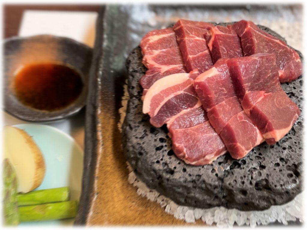 夕食にイノシシ肉を使用した新プランが登場 茄子のはなブログ 伊豆高原の温泉旅館 茄子のはな